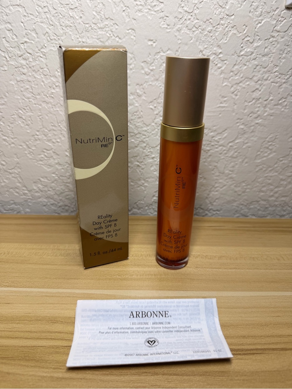 Arbonne NutriMin C RE• Day Crème Serum Original Formula New Sealed